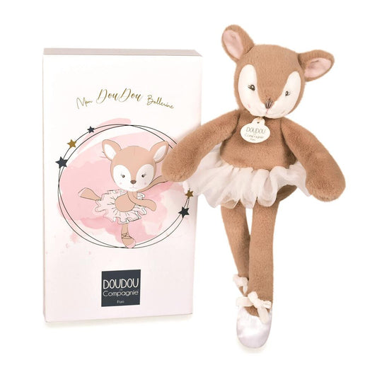 DOUDOU - Ballerina Daino - Delizioso Compagno di Abbraccio per i Piccoli 🦌💖