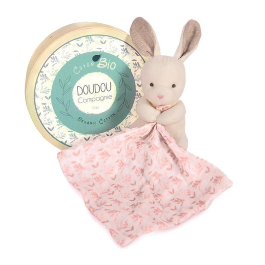 DOUDOU - Bio Bunny con Tela Acurrucada - 🐰 ¡Abrígate en Comodidad!