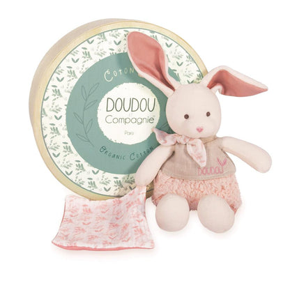 DOUDOU - Bio Bunny med Kramig Tyg - 🐰 Ultimata Kramen för Din Lilla! 🧸💕