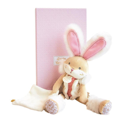 DOUDOU - Pink Rabbit Plush - Enchanting Baby Gift 🐰🎀