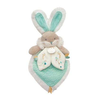 DOUDOU - Lapin Turquoise Sucre - Adorable Copain de Câlin pour les Petits 🐇💖