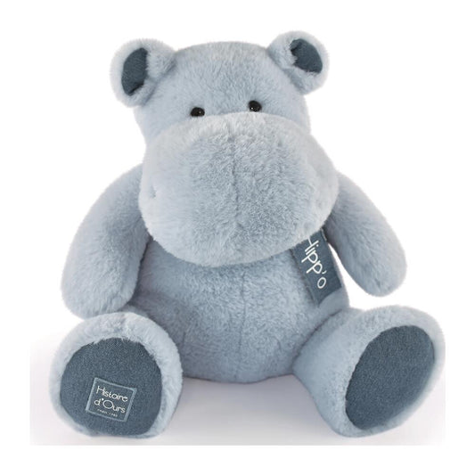 DOUDOU - Hippo Blå Jeans 40 cm - Søt & Stilig 🦙💙