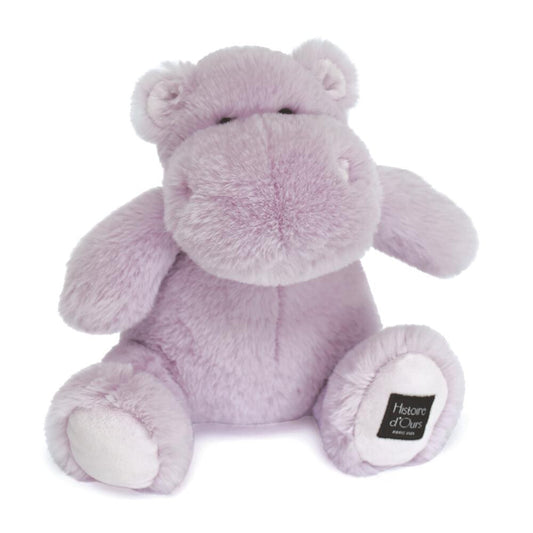 DOUDOU - Hipopótamo, Lila 25cm - ¡Abrázate con Cutie! 🦛💜✨