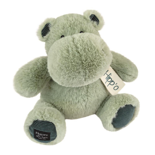 DOUDOU - Hipsy Mandel 25cm - Bedårende Krammeven for De Små! 🦛❤️