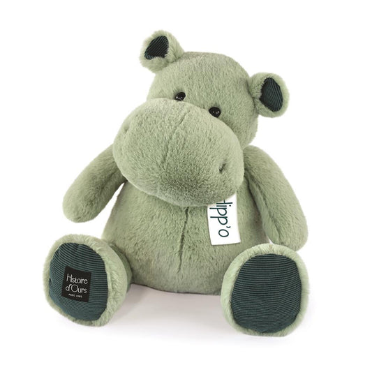 DOUDOU - Hippo Plush 40cm - Cuddly Joy for Kids 🌿🧸