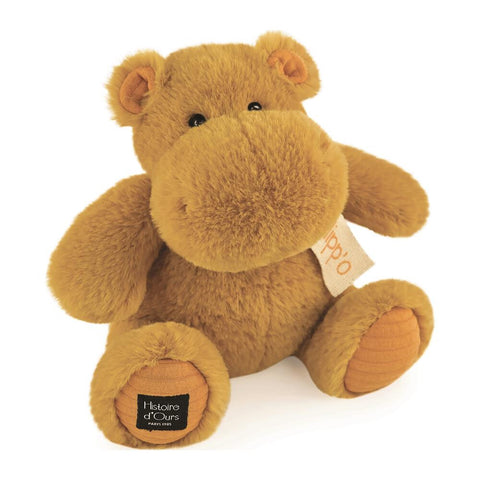 DOUDOU - Flodhest Ocker 25cm - Bedårende Krammeven 🦛💕