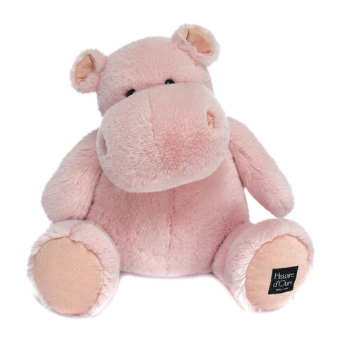 DOUDOU - Ippopotamo, Rosa 40cm - Coccolati con Morbidezza e Gioia! 🦛💖