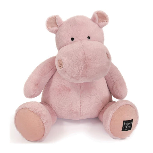 DOUDOU - Flodhest, Pink 85cm - Bedårende & Krammevenlig Komfort 🦙💕