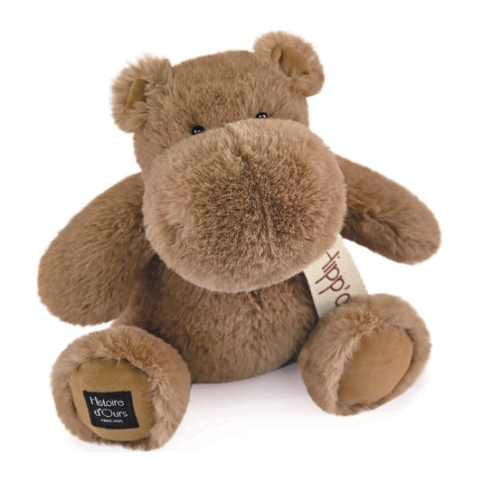 DOUDOU - Hipopótamo Chocolate 25cm - ¡Irresistiblemente Adorable y Dulce! 🍫🐾