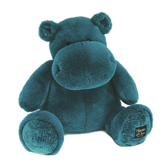 DOUDOU - Turquoise Hippo Plush - Cozy Cuddles Await! 🦛💙