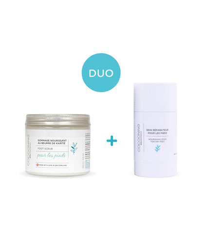 Cocooning Biocosmetics - Duo d'exfoliation et de soins des pieds - Détente ultime 👣✨