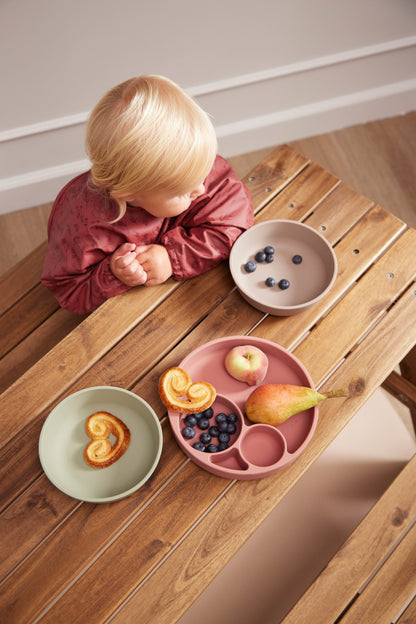FILIBABBA - Piatto di Apprendimento in Silicone - Pasti Facili per Bambini 🍽️💖