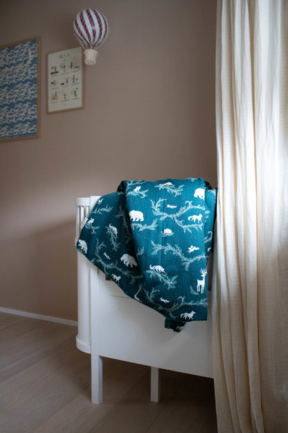 FILIBABBA - Baby Sängkläder GOTS - Mysiga Skogsdrömmar 🌙