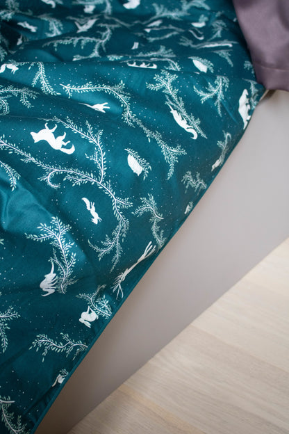 FILIBABBA - Baby Sängkläder GOTS - Mysiga Skogsdrömmar 🌙