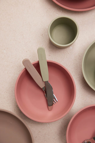 FILIBABBA - Silicone Fork Set 3-Pack - Perfect for Little Gourmets! 🍴💚