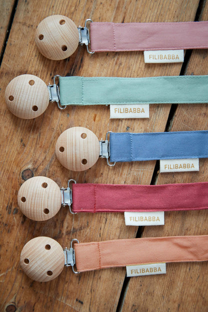FILIBABBA - Fopspeenketting met Klittenband - Organisch Comfort 🌿👶