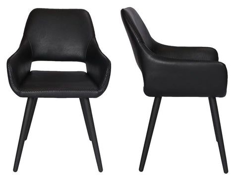 House of Sander - Frida Dining Chair, Black 🖤 Set of 2 🪑