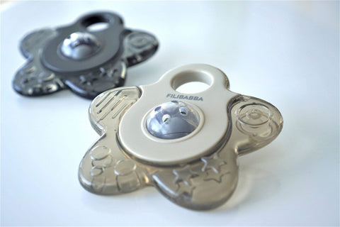 FILIBABBA - Kølende Stjerne Bidering 2-Pak Grå Mix - Beroligende Lindring til Babyer 🌟🍼