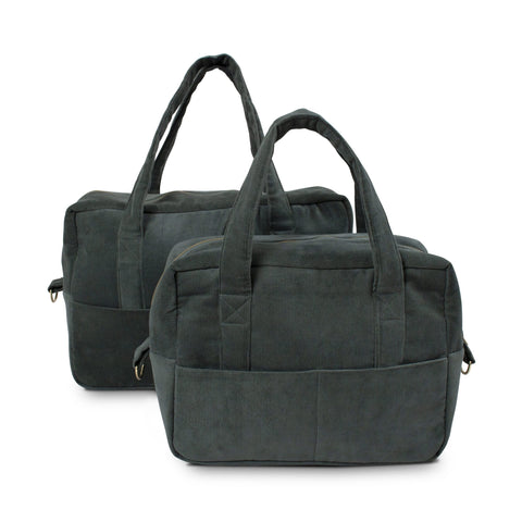 FILIBABBA - Cord Mommy Bag i Pine Green - Rymlig & Stilren 🌿