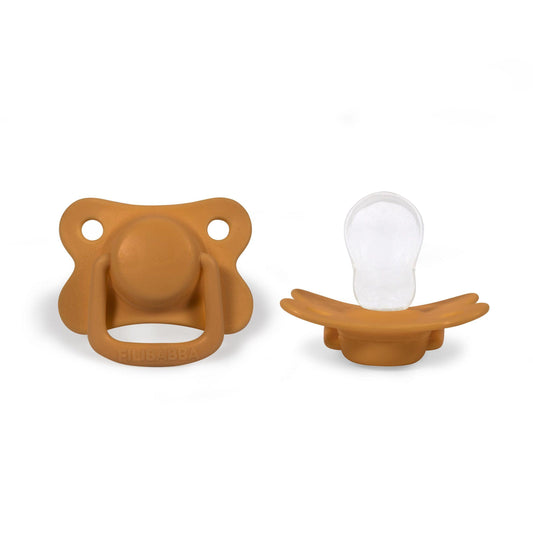 FILIBABBA - Golden Mustard Pacifier Pack - Gentle Comfort for Babies 👶✨