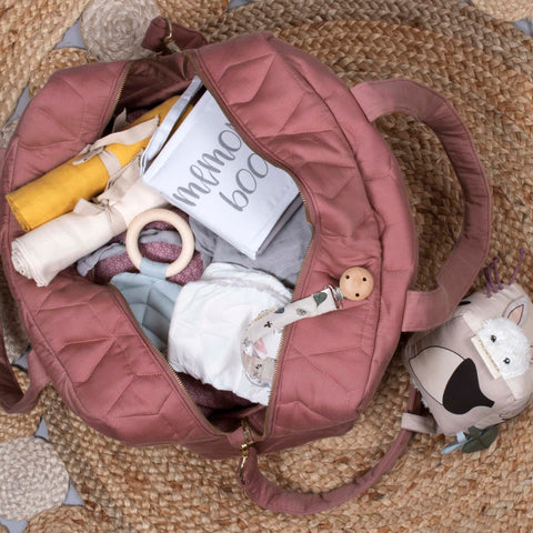 FILIBABBA - Mommybag Soft Quilt Wild Rose - Perfect for Moms & Kids 🌸👜