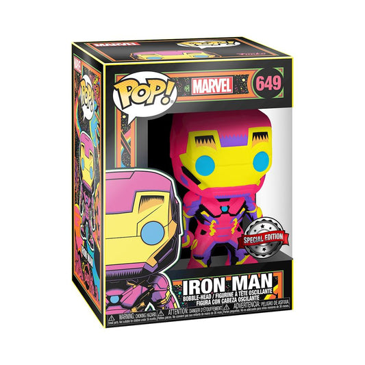 Funko - Marvel Black Light Iron Man Bobble-Head - Speciale Editie Helden! 🌟🤖