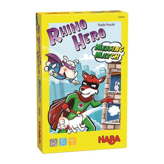 HABA - Rhino Hero – Missing Match - 🦏 Exciting Adventure for Little Gamers! 🎲