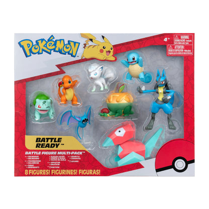 Jazwares - Pokémon Battle Figures 8-Pack - Epic Showdown Awaits! ⚔️✨🎉