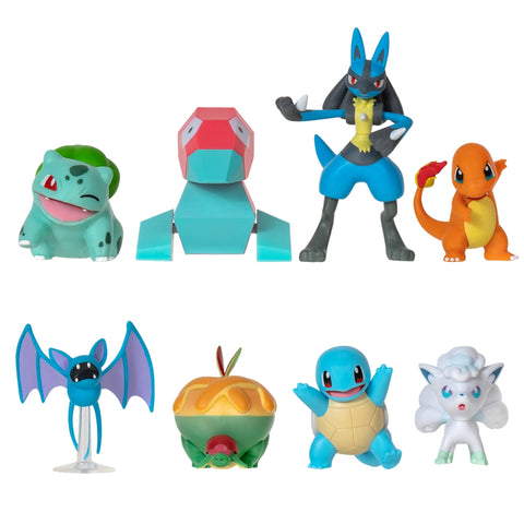 Jazwares - Pokémon Battle Figures 8-Pack - Epic Showdown Awaits! ⚔️✨🎉