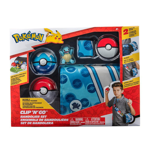 Jazwares - Pokémon Clip 'N' Go Set di Cintura con Bandoliera - Catturali Tutti Divertimento! 🌟⚡