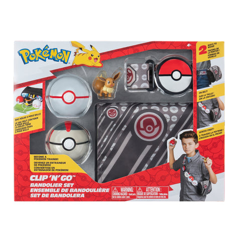 Jazwares - Pokémon Clip N Go Bandoleira Set - Apanha-os Todos! ⚡️🌟