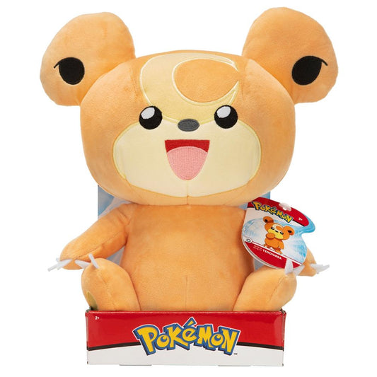 Jazwares - Pokémon Teddiursa Peluche 30cm - ¡Abraza tu oso favorito! 🧸✨