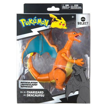 Jazwares - Pokémon Select Charizard Figur - Entfessle Feuerkraft! 🔥✨