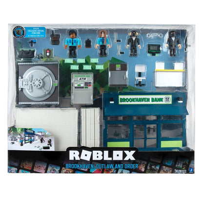 Jazwares - Roblox DX Spil Sæt Brookhaven Lovløs & Orden - Spændende Eventyr Venter! 🎮🔫🚔