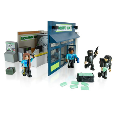 Jazwares - Roblox DX Game Set Brookhaven Fuorilegge & Ordine - Un'avventura emozionante ti attende! 🎮🔫🚔