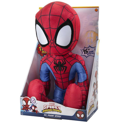 Jazwares - Pluszowy Spidey z dźwiękiem - Ekscytująca zabawa z bohaterem! 🕷️🎉