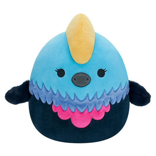 Jazwares - Squishmallows Melrose Casuario 30cm - ¡Abraza al amigo más esponjoso! 🦜💖