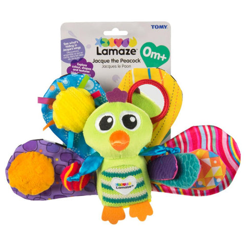 LAMAZE - Clip & Go Jaques påfuglen - Livlig moro for små! 🦚✨