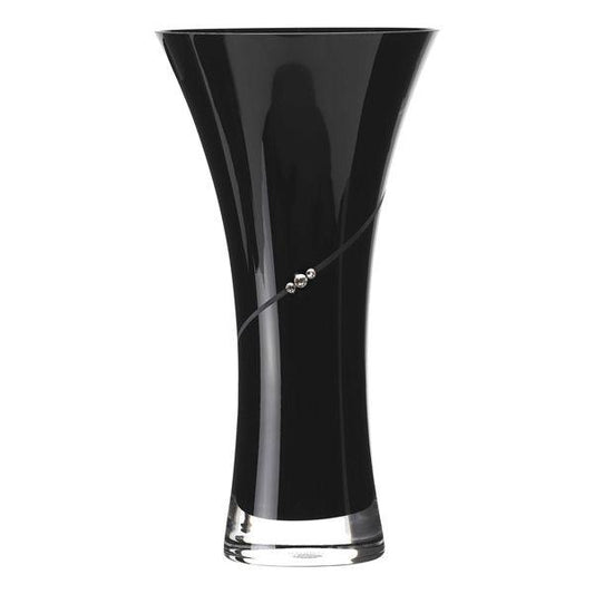 MATRIVO Black New Pen Vase with Swarovski Crystals - AlpsDiscovery