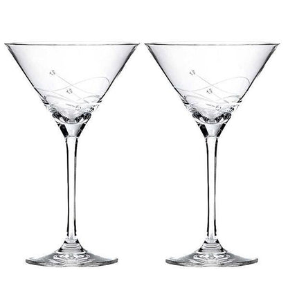 MATRIVO Clio Cocktail Glass with Swarovski Crystals - Set of 2 Pieces - AlpsDiscovery