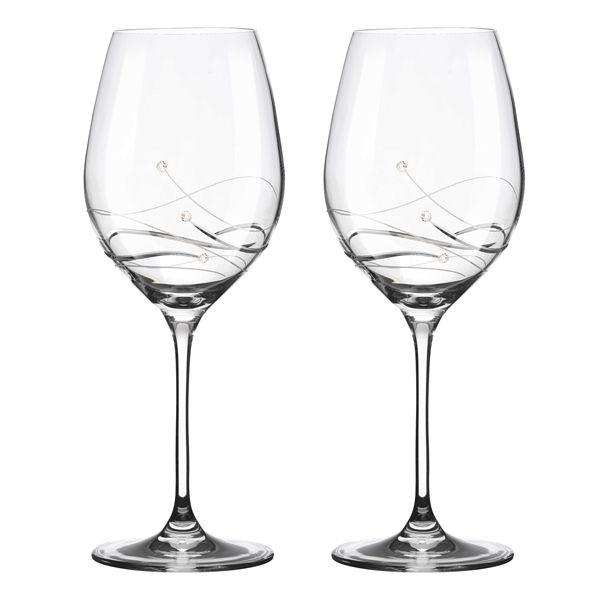 MATRIVO Clio Red Wine Glass with Swarovski Crystals - Set of 2 Pieces - AlpsDiscovery