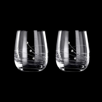 MATRIVO Clio Tumblers with Swarovski Crystals - Set of 2 Pieces - AlpsDiscovery