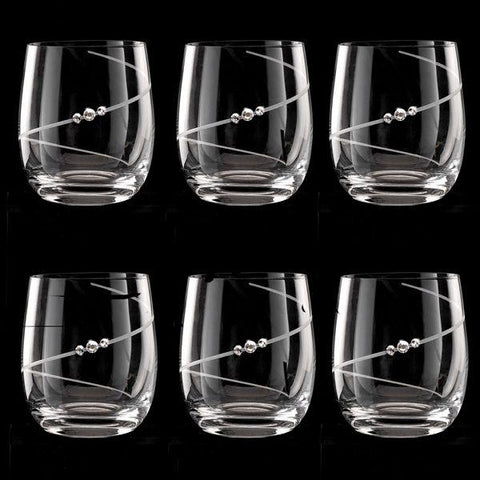 MATRIVO New Pen Tumbler with Swarovski Crystals - Set of 6 Pieces - AlpsDiscovery