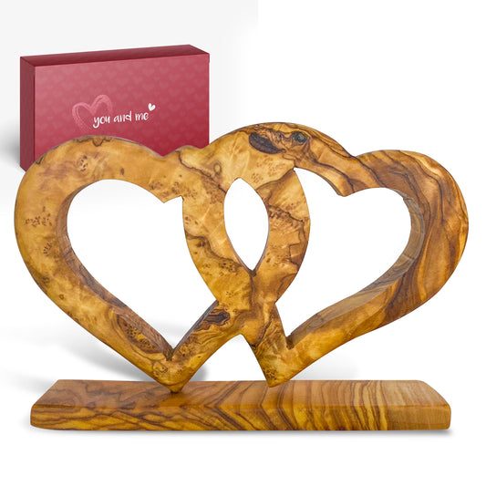 Valentinstag Geschenk: Herzen "AMORE with stand"