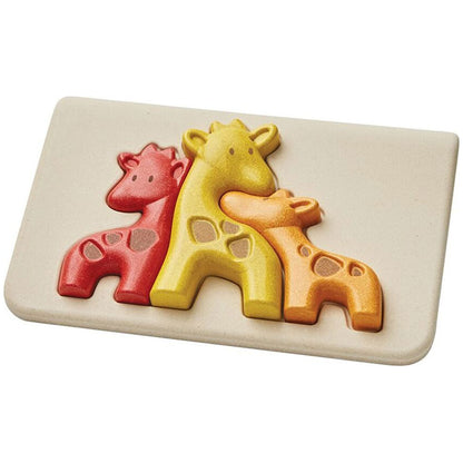PLAN TOYS - Quebra-cabeça de Girafa - Diversão e Aprendizagem para Crianças Pequenas 🦒✨