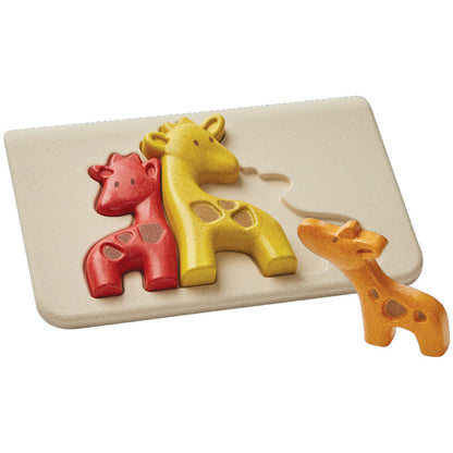 PLAN TOYS - Quebra-cabeça de Girafa - Diversão e Aprendizagem para Crianças Pequenas 🦒✨