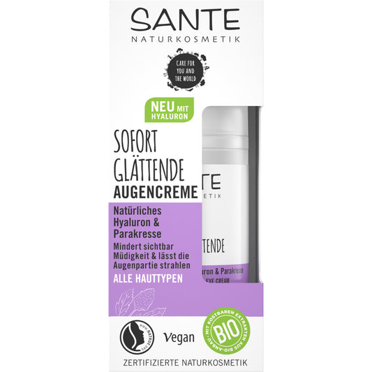 Sante - Instant Smoothing Eye Cream Hyaluron - Refresh Your Eyes 👁️✨