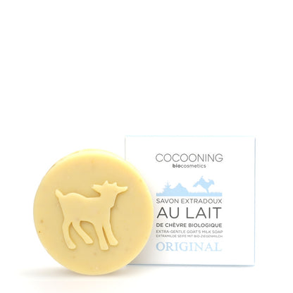 Cocooning Biokosmetik - Ziegenmilchseife Original 🐐 Nahrung für seidig-glatte Haut