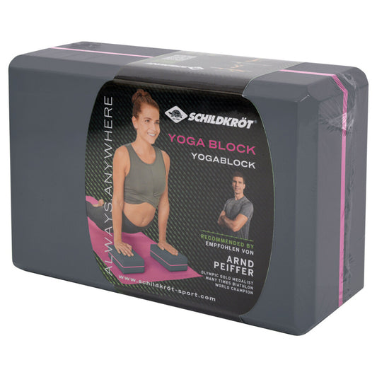 SCHILDKRÖT FITNESS - Yoga Block Grå - Ultimativ Support til Yoga & Pilates 🧘‍♀️🧘‍♂️