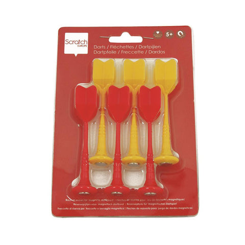 Scratch - Spare Parts Set 6 Darts, Red/Yellow 🎯